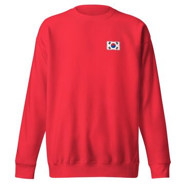 South Korea Flag Sweatshirt | Front | Unisex | Premium Fleece