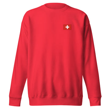 Switzerland Flag Sweatshirt | Front | Unisex | Premium Fleece