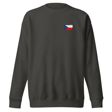 Czechia Flag Sweatshirt | Front | Unisex | Premium Fleece