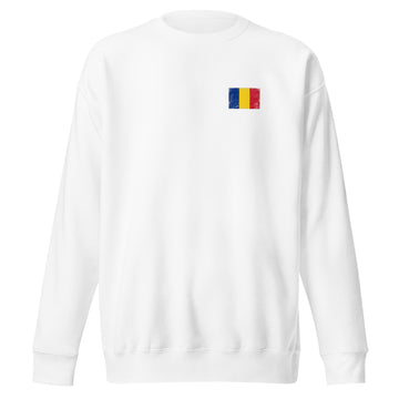 Romania Flag Sweatshirt | Front | Unisex | Premium Fleece