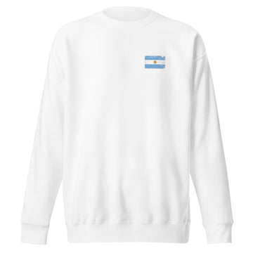 Argentina Flag Sweatshirt | Front | Unisex | Premium Fleece