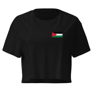 Jordan Flag Crop Top | Front | Women | Combed Cotton