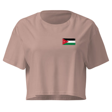 Jordan Flag Crop Top | Front | Women | Combed Cotton