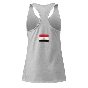 Egypt Flag Racerback Tank | Back Print | Women | Lightweight Jersey
