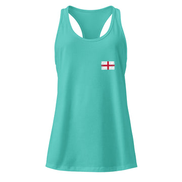England Flag Racerback Tank | Front | Women | Lightweight Jersey