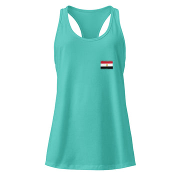 Egypt Flag Racerback Tank | Front | Women | Lightweight Jersey