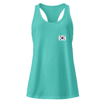 South Korea Flag Racerback Tank | Front | Women | Lightweight Jersey
