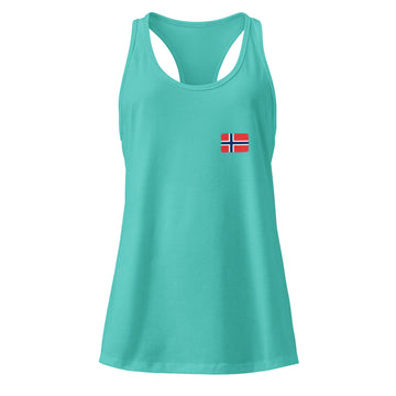 Norway Flag Racerback Tank | Front | Women | Lightweight Jersey