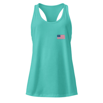 USA Flag Racerback Tank | Front | Women | Lightweight Jersey