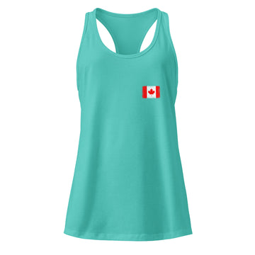 Canada Flag Racerback Tank | Front | Women | Lightweight Jersey