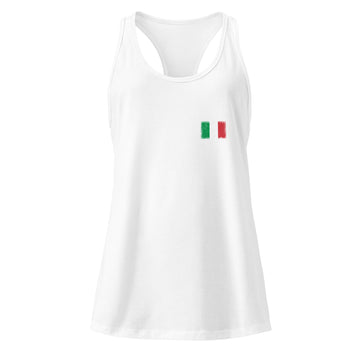 Italy Flag Racerback Tank | Front | Women | Lightweight Jersey