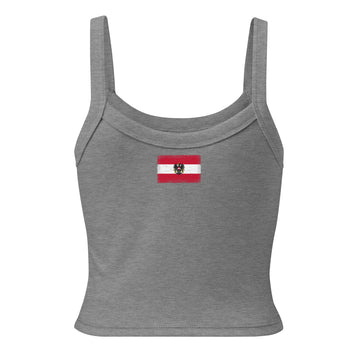 Austria Flag Rib Tank | Back Print | Women | Micro-Rib Cotton