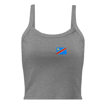 Congo Flag Rib Tank | Front | Women | Micro-Rib Cotton