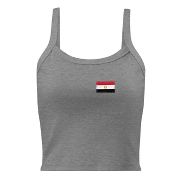 Egypt Flag Rib Tank | Front | Women | Micro-Rib Cotton