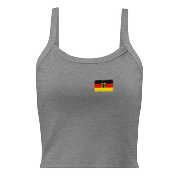 Germany Flag Rib Tank | Front | Women | Micro-Rib Cotton