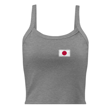 Japan Flag Rib Tank | Front | Women | Micro-Rib Cotton