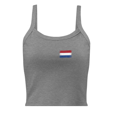 Netherlands Flag Rib Tank | Front | Women | Micro-Rib Cotton