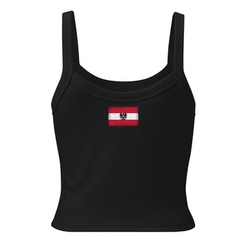 Austria Flag Rib Tank | Back Print | Women | Micro-Rib Cotton