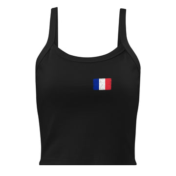 France Flag Rib Tank | Front | Women | Micro-Rib Cotton