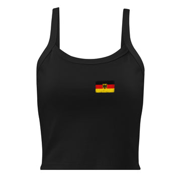 Germany Flag Rib Tank | Front | Women | Micro-Rib Cotton