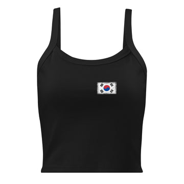 South Korea Flag Rib Tank | Front | Women | Micro-Rib Cotton