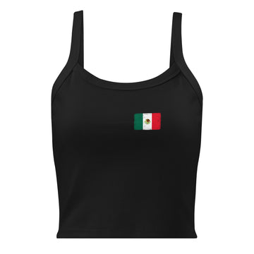 Mexico Flag Rib Tank | Front | Women | Micro-Rib Cotton