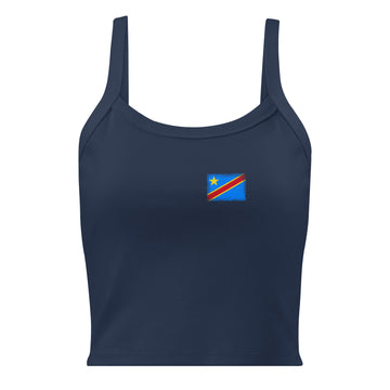 Congo Flag Rib Tank | Front | Women | Micro-Rib Cotton
