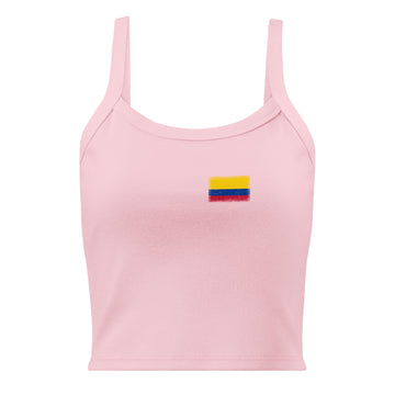 Colombia Flag Rib Tank | Front | Women | Micro-Rib Cotton