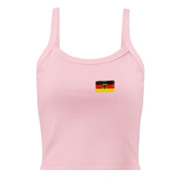 Germany Flag Rib Tank | Front | Women | Micro-Rib Cotton