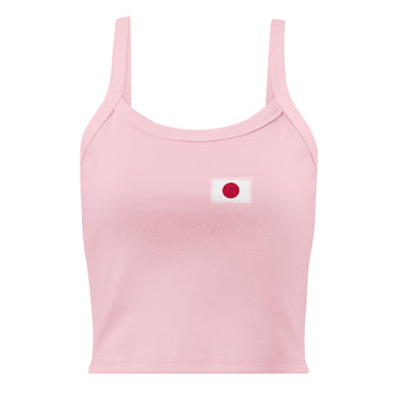 Japan Flag Rib Tank | Front | Women | Micro-Rib Cotton