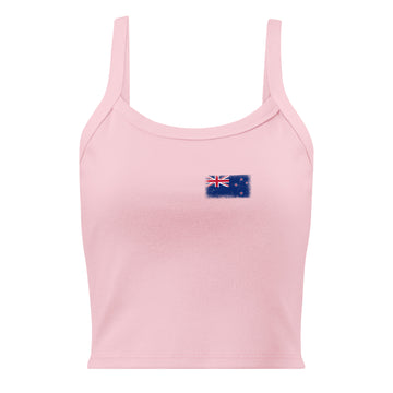 New Zealand Flag Rib Tank | Front | Women | Micro-Rib Cotton