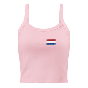 Netherlands Flag Rib Tank | Front | Women | Micro-Rib Cotton