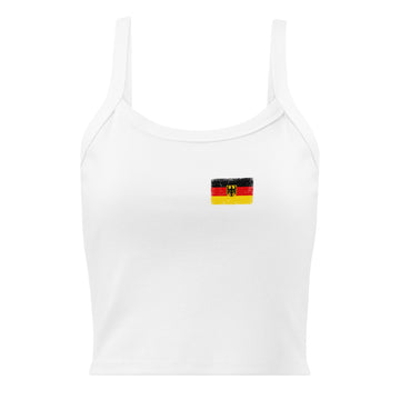 Germany Flag Rib Tank | Front | Women | Micro-Rib Cotton