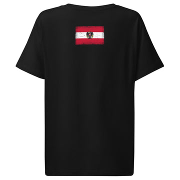 Austria Flag Tee | Back Print | Women | Organic Cotton