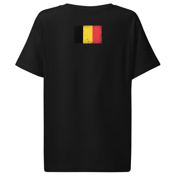 Belgium Flag Tee | Back Print | Women | Organic Cotton