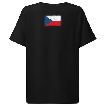 Czechia Flag Tee | Back Print | Women | Organic Cotton