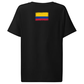 Colombia Flag Tee | Back Print | Women | Organic Cotton