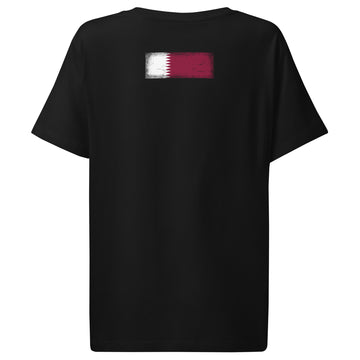 Qatar Flag Tee | Back Print | Women | Organic Cotton