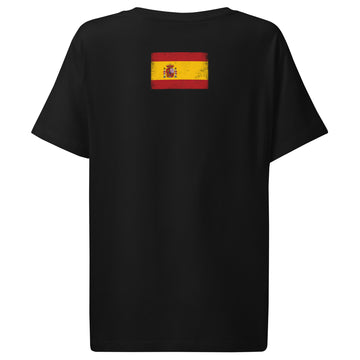 Spain Flag Tee | Back Print | Women | Organic Cotton