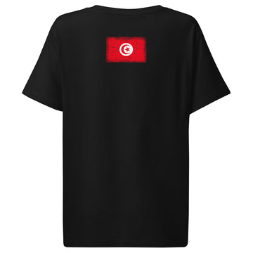 Tunisia Flag Tee | Back Print | Women | Organic Cotton