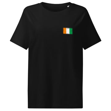 Côte d'Ivoire Flag Tee | Front | Women | Organic Cotton
