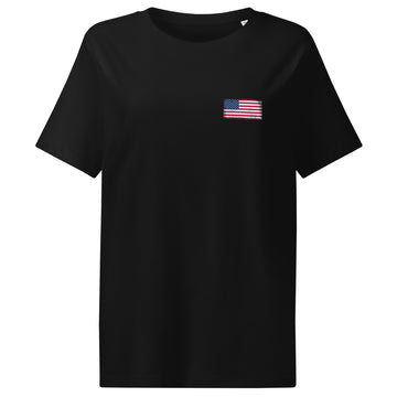 USA Flag Tee | Front | Women | Organic Cotton