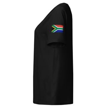 South Africa Flag Tee | Sleeve Badge | Women | Organic Cotton