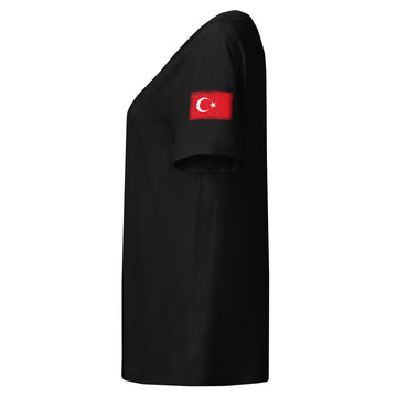 Turkey Flag Tee | Sleeve Badge | Women | Organic Cotton