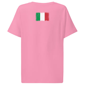 Italy Flag Tee | Back Print | Women | Organic Cotton