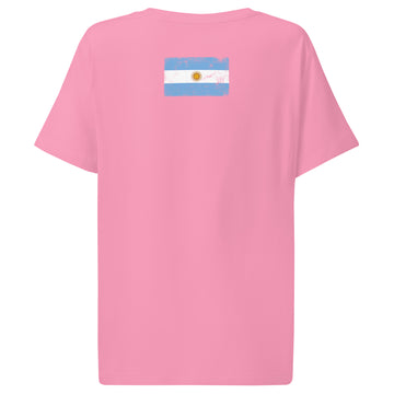 Argentina Flag Tee | Back Print | Women | Organic Cotton