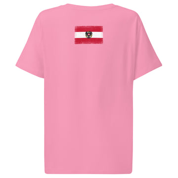 Austria Flag Tee | Back Print | Women | Organic Cotton