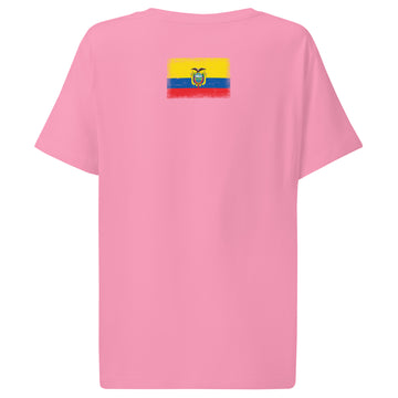 Ecuador Flag Tee | Back Print | Women | Organic Cotton