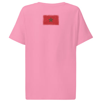 Morocco Flag Tee | Back Print | Women | Organic Cotton