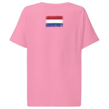 Netherlands Flag Tee | Back Print | Women | Organic Cotton